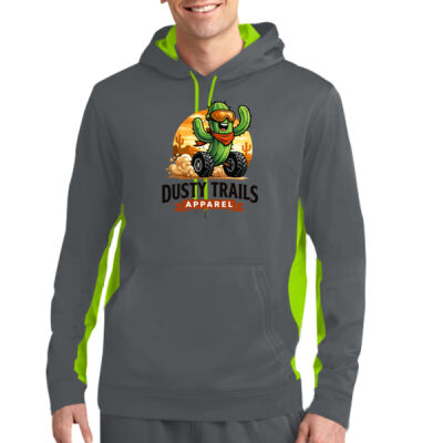 test hoo - Sport Wick ® Fleece Colorblock Hooded Pullover Thumbnail